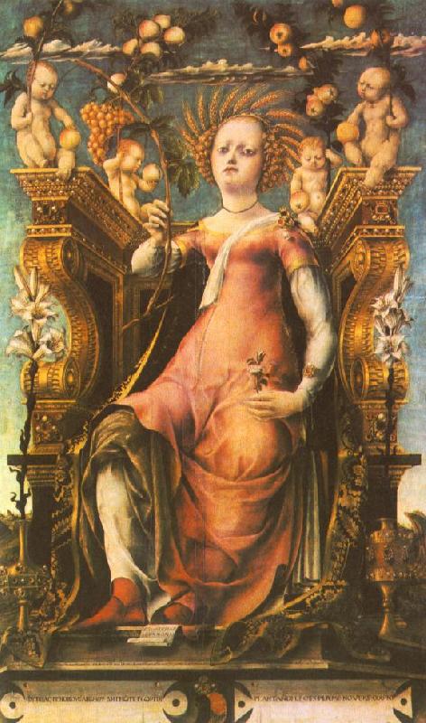 MICHELE PANNONIO Ceres Enthroned China oil painting art